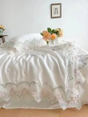 A light luxury, pure silk lace, princess-style fresh four-piece set details Picture